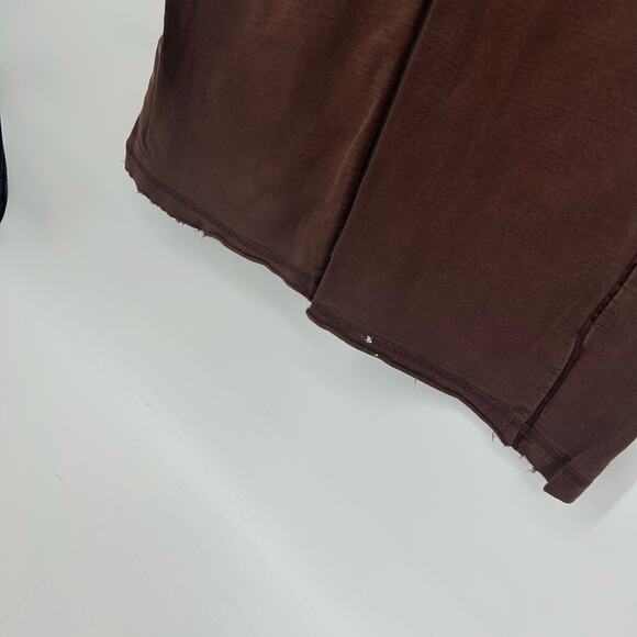 Vintage 90s y2k Women's Mocha Brown Maurices Wide Leg Baggy Flare Sweatpants - Picture 8 of 9